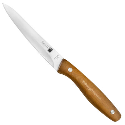 Cuchillo MAGEFESA mag Wood Acero Inoxidable, Mango ergonómico, fácil Limpieza, Mango de Madera con Doble Remache (Universal)