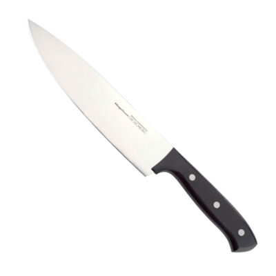 Cuchillo MAGEFESA Filo Acero Inoxidable, Línea Profesional con Filo de Corte de máxima precisión, Mango ergonómico, fácil Limpieza, Triplemente remachados (Chef)
