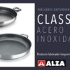 PAELLERA Alza Classic. PAELLERA Fabricada en Acero Inoxidable 18/10, Antiadherente Triple Capa, Apta para Todo Tipo de Cocina, INDUCCIÓN. Fácil Limpieza. Apto para lavavajillas.