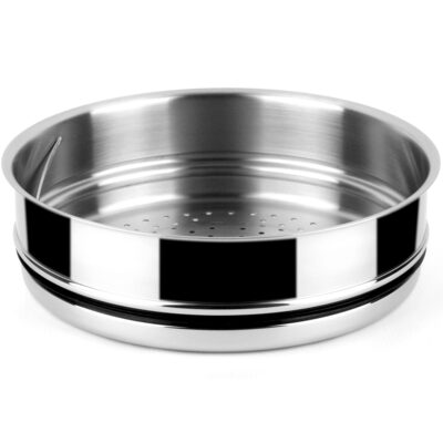 OLLA VAPORERA FAGOR MÁXIMA. Olla vaporera antiadherente doble capa XYLAN PLUS, acero inoxidable magnético, para todo tipo de cocinas, INDUCCIÓN. Apta para lavavajillas. Mangos de baquelita