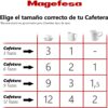MAGEFESA Colombia – La cafetera MAGEFESA Colombia está Fabricada en Aluminio Extra Grueso. Pomo y Mangos ergonómicos de bakelita Toque Frio.