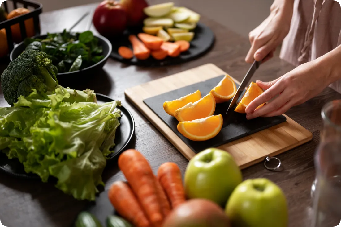 Recetas caseras con verduras y frutas