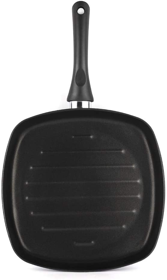 SARTEN ASADOR VITREX MARSEILLE. SartÁ©n antiadherente doble capa, acero vitrificado, compatible con todo tipo de fuego, incluido inducción. Apta para lavavajillas. Mango ergonómico (SARTEN AZUL, 27_cm)