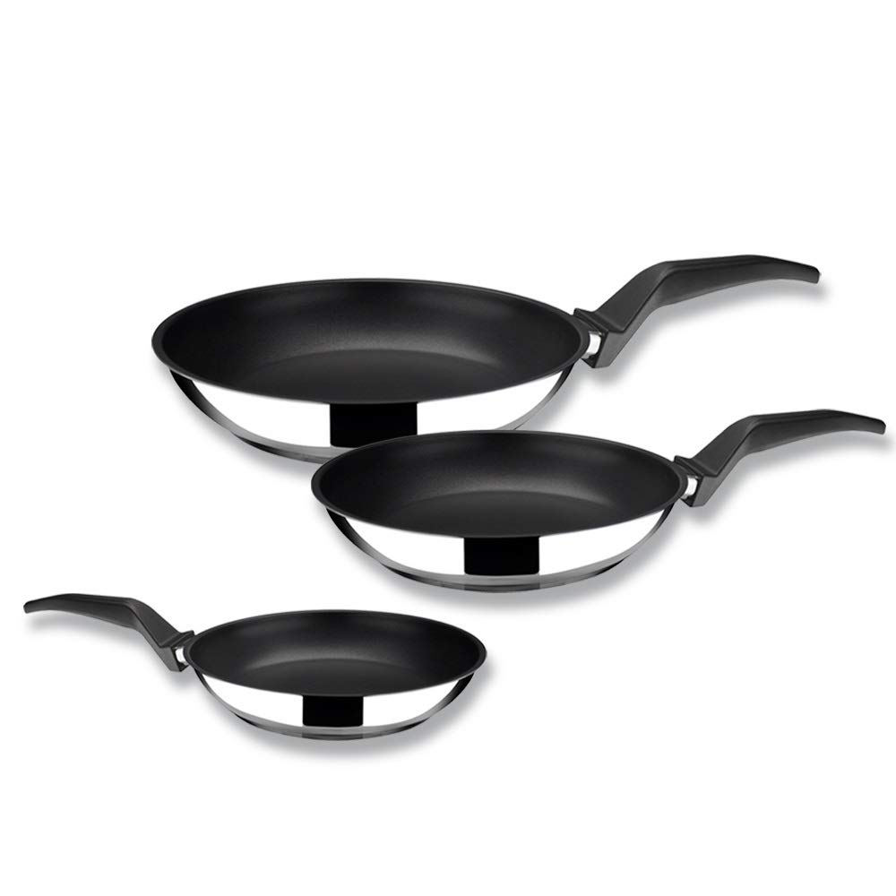 Sartenes MAGEFESA COMTE Antiadherente Triple Capa, Acero Inoxidable, INDUCCIÁ“N. Apta lavavajillas. Fondo INDUCCIÁ“N TOTAL "Full induction"