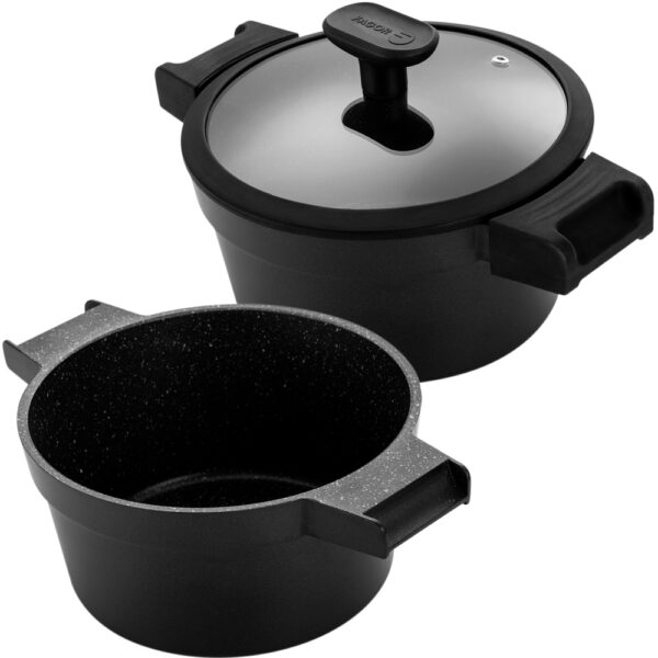 OLLA NEGRA CON ANTIADHERENTE FAGOR ALUTHERM