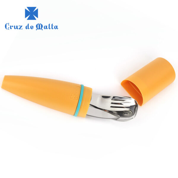 Cruz De Malta Eatgo Naranja Cubiertos Indiviual 7