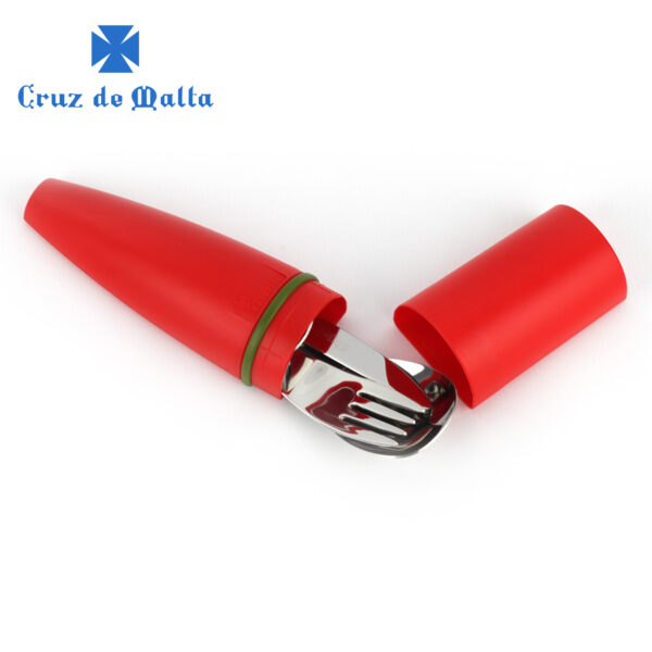 Cruz De Malta Eatgo Rojo Cubiertos Indiviual 7