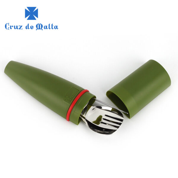 Cruz De Malta Eatgo Verde Oscuro Cubiertos Indiviual 7