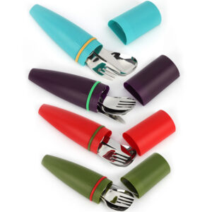 Cruz De Malta Set Eatgo 3 Y 4 Cubiertos Indiviual Verde Oscuro Rojo Morado Azul 7
