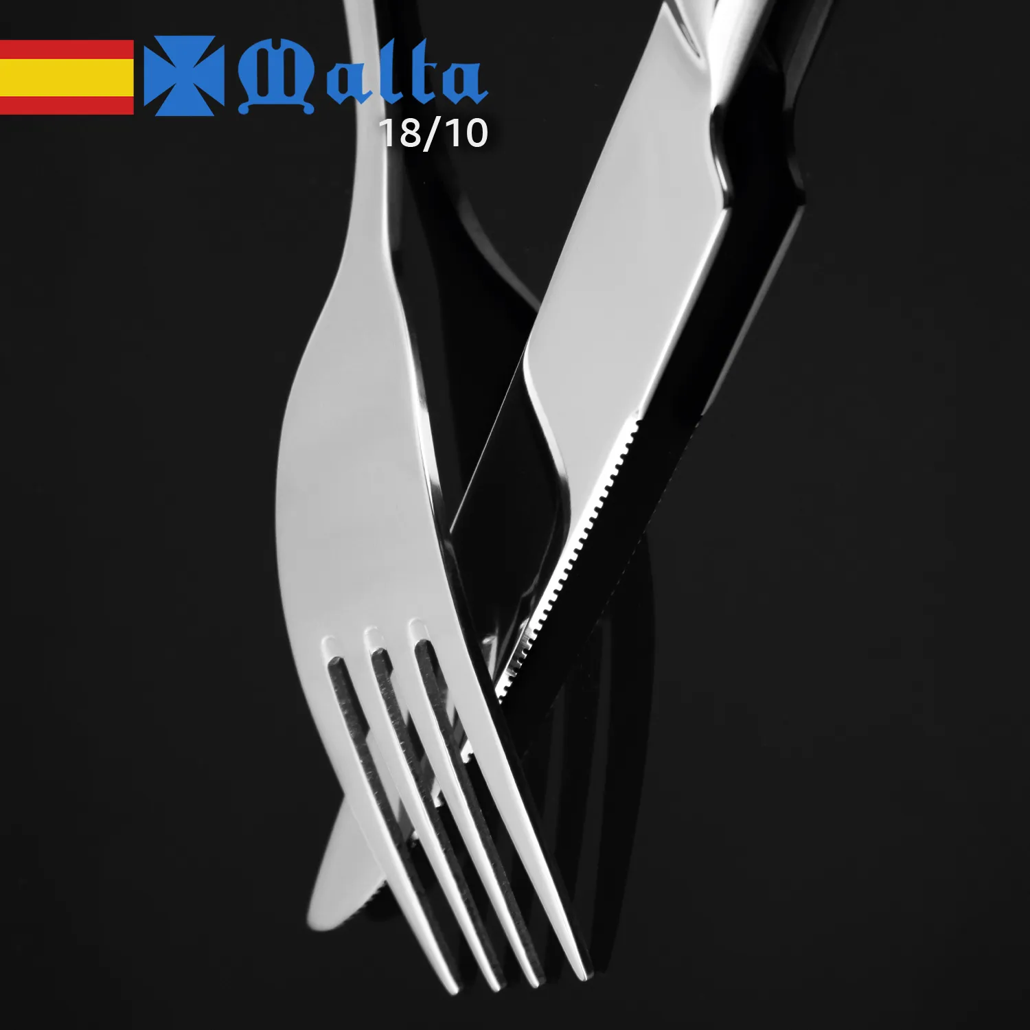 SET DE CUBIERTOS CRUZ DE MALTA