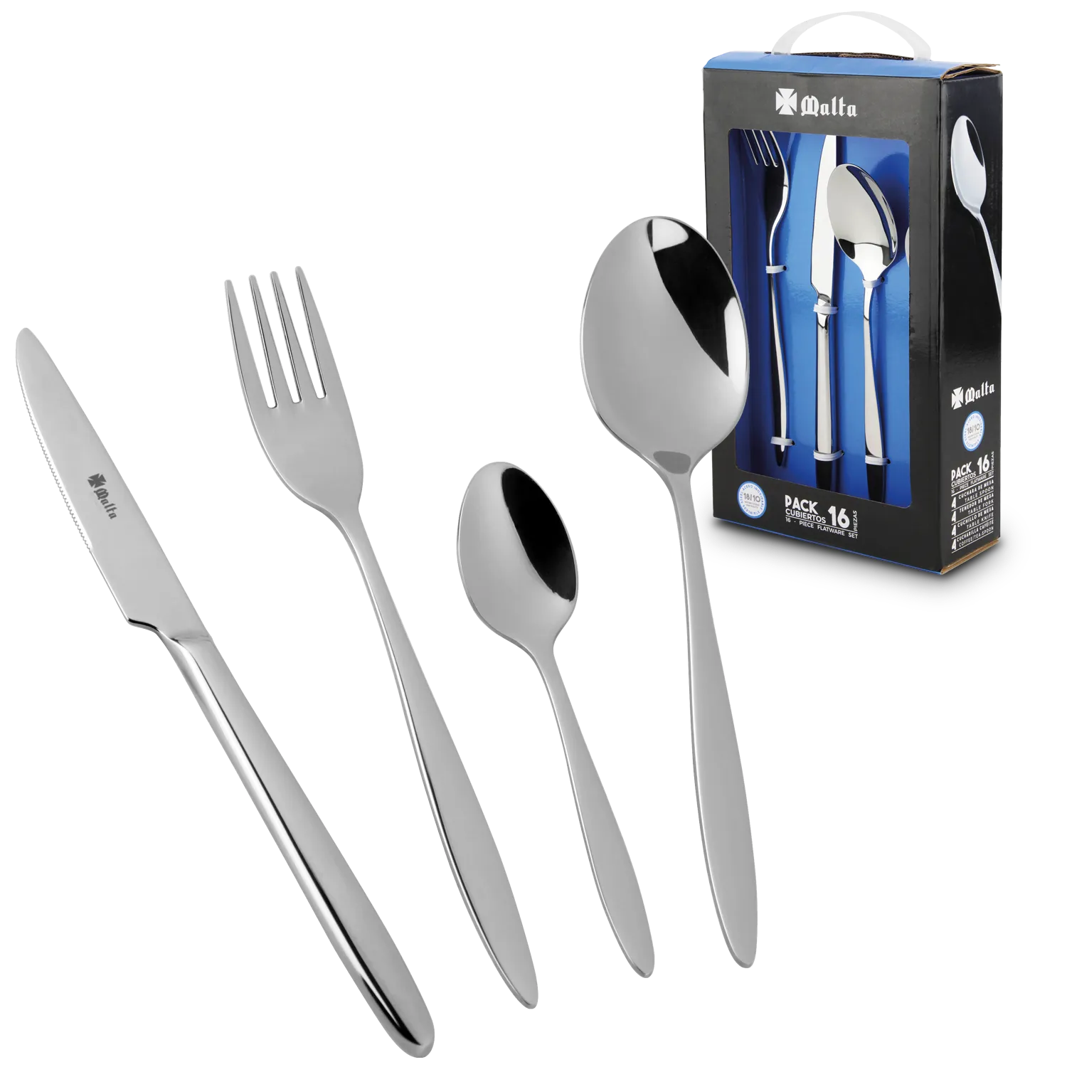 SET DE CUBIERTOS CRUZ DE MALTA