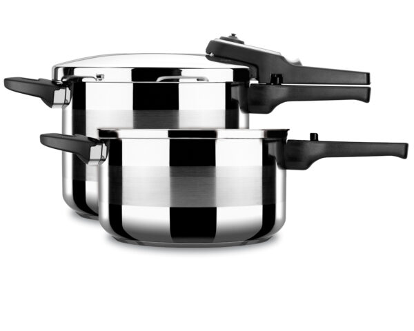 Olla a presión ALZA TITAN. Pack Exclusivo, Olla express acero Inoxidable + Tapa de cristal + cestillo perforado, apta para tipo de cocinas INDUCCIÓN. Fondo Termodifusor (4+6L) Haz clic para obtener una vista ampliada Olla a presión ALZA TITAN. Pack Exclusivo, Olla express acero Inoxidable + Tapa de cristal + cestillo perforado, apta para tipo de cocinas INDUCCIÁ“N. Fondo Termodifusor (4+6L)