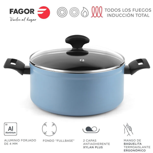 Fagor Bateria Maxima 8 Piezas Azul 4 7