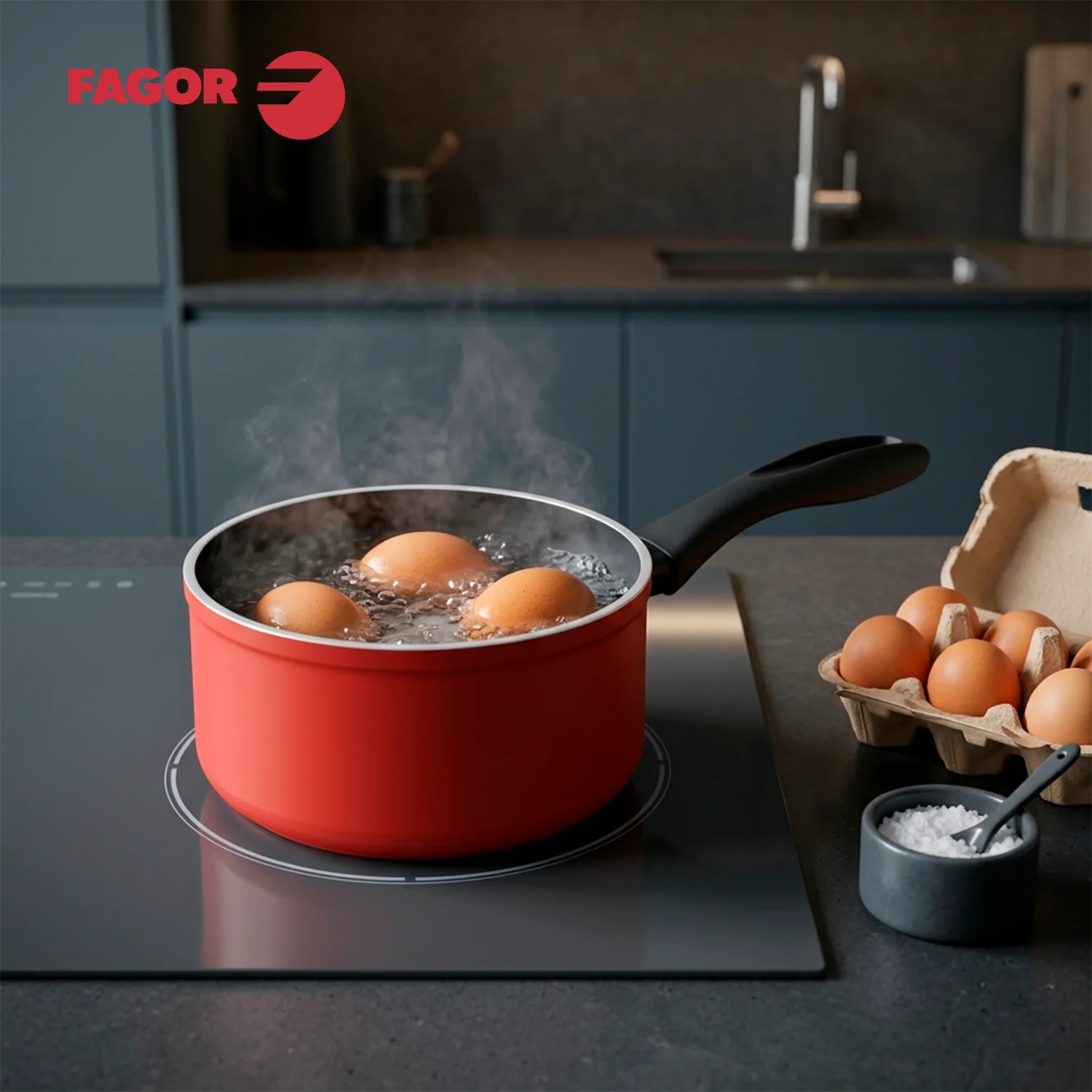 bateria de cocina fagor maxima 5 piezas 4