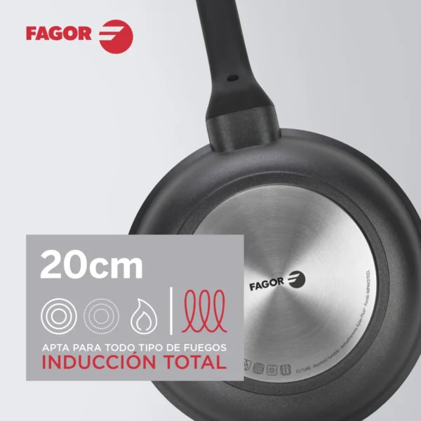 FAGOR+COOKWARE+SARTENES+FUTURE+ALUMINIO+ANTIADHERENTE+MEDIDA 1