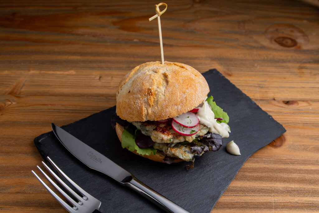 Hamburguesa de Corvina