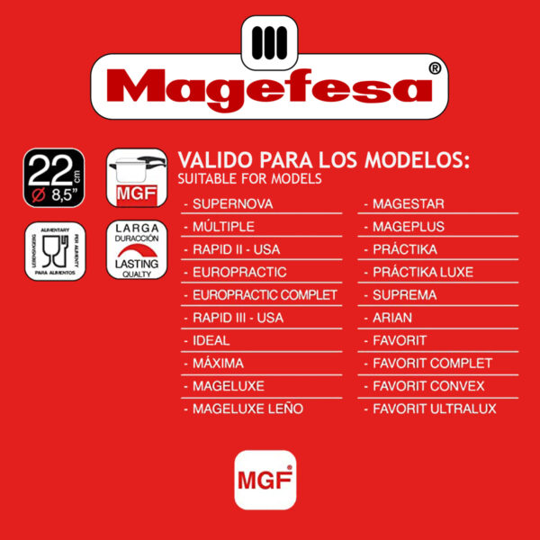 Junta de silicona Olla express MAGEFESA