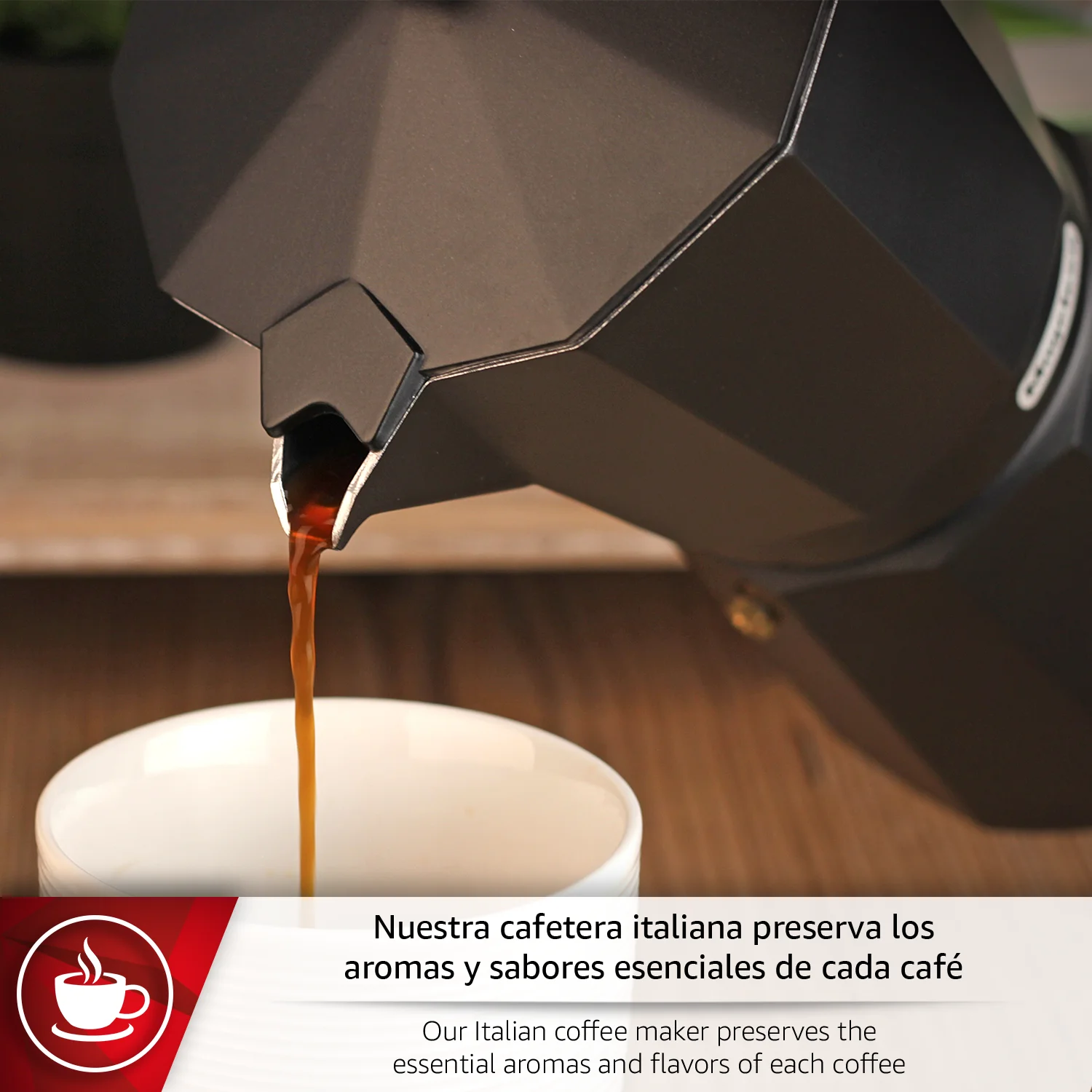 CAFETERA ITALIANA MAGEFESA FORTE DE 6 TAZAS ALUMINIO 3