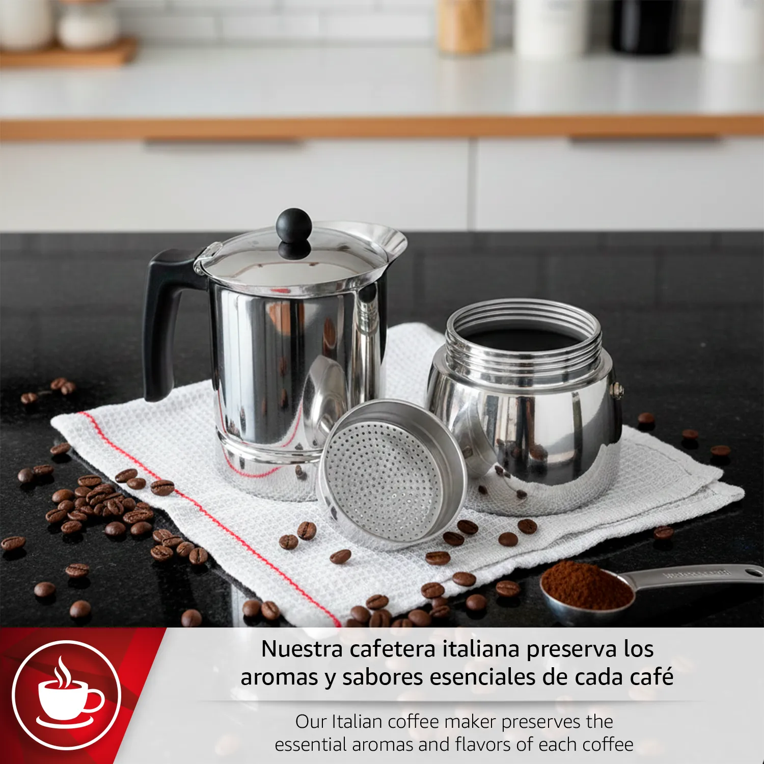 MAGEFESA CAFETERA PRISMA ACERO INOXIDABLE INDUCCION