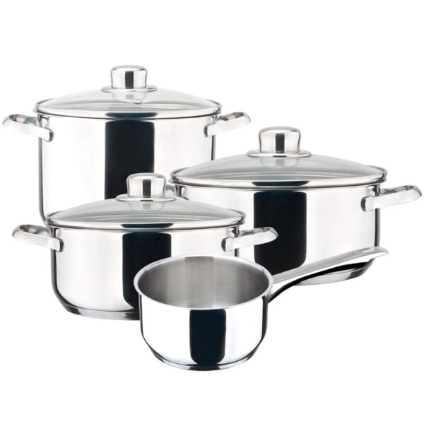 MAGEFESA DUX â€“ BaterÁ­a de cocina MAGEFESA DUX 7 piezas está Fabricada en Acero Inoxidable 18/10, Compatible con Todo Tipo de Fuego. Fácil Limpieza y Apta lavavajillas.