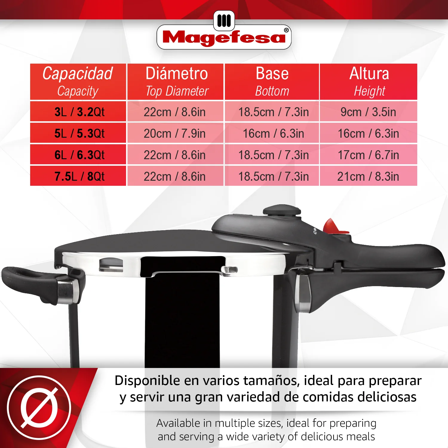 MAGEFESA-OLLA-EXPRESS-DB-ACERO-INOXIDABLE-INDUCCION 1
