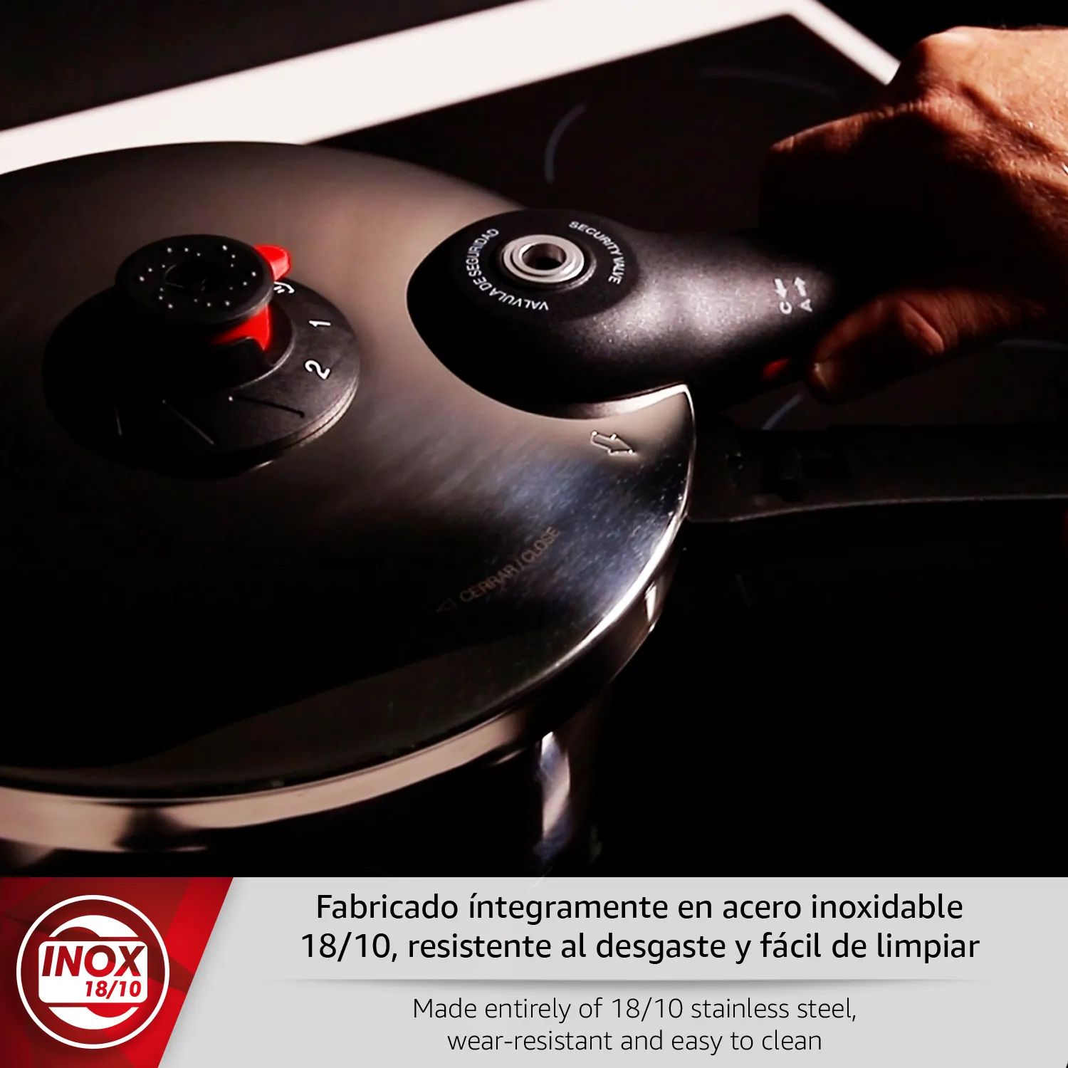 MAGEFESA OLLA EXPRESS EASYCLICK ACERO INOXIDABLE INDUCCION