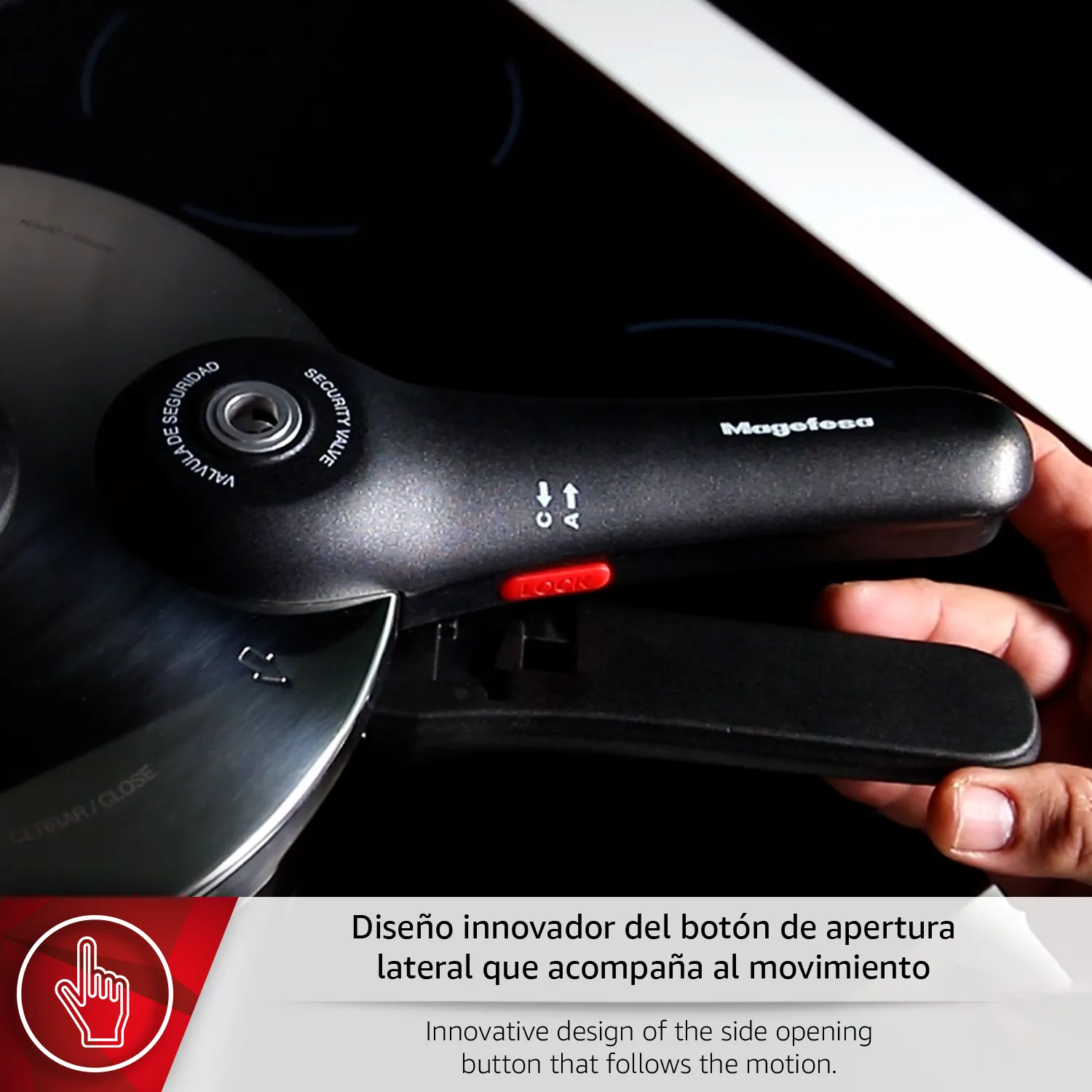 MAGEFESA OLLA EXPRESS EASYCLICK ACERO INOXIDABLE INDUCCION