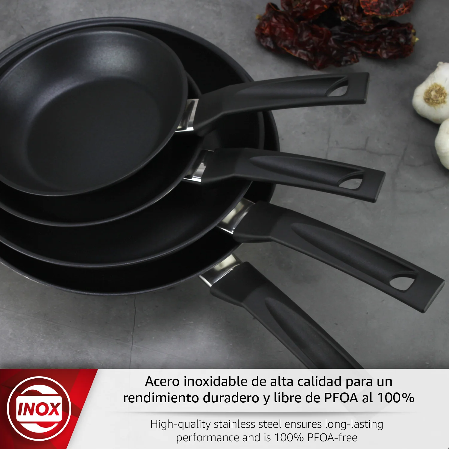 MAGEFESA DURINOX SARTENES ACERO INOXIDABLE INDUCCIÓN 2