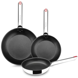 JUEGO DE SARTENES MAGEFESA NOVA ACERO INOXIDABLE INDUCCION PORTADA