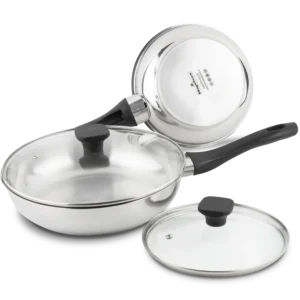 JUEGO DE SARTENES CON TAPA MAGEFESA SANTE PORTADA 1