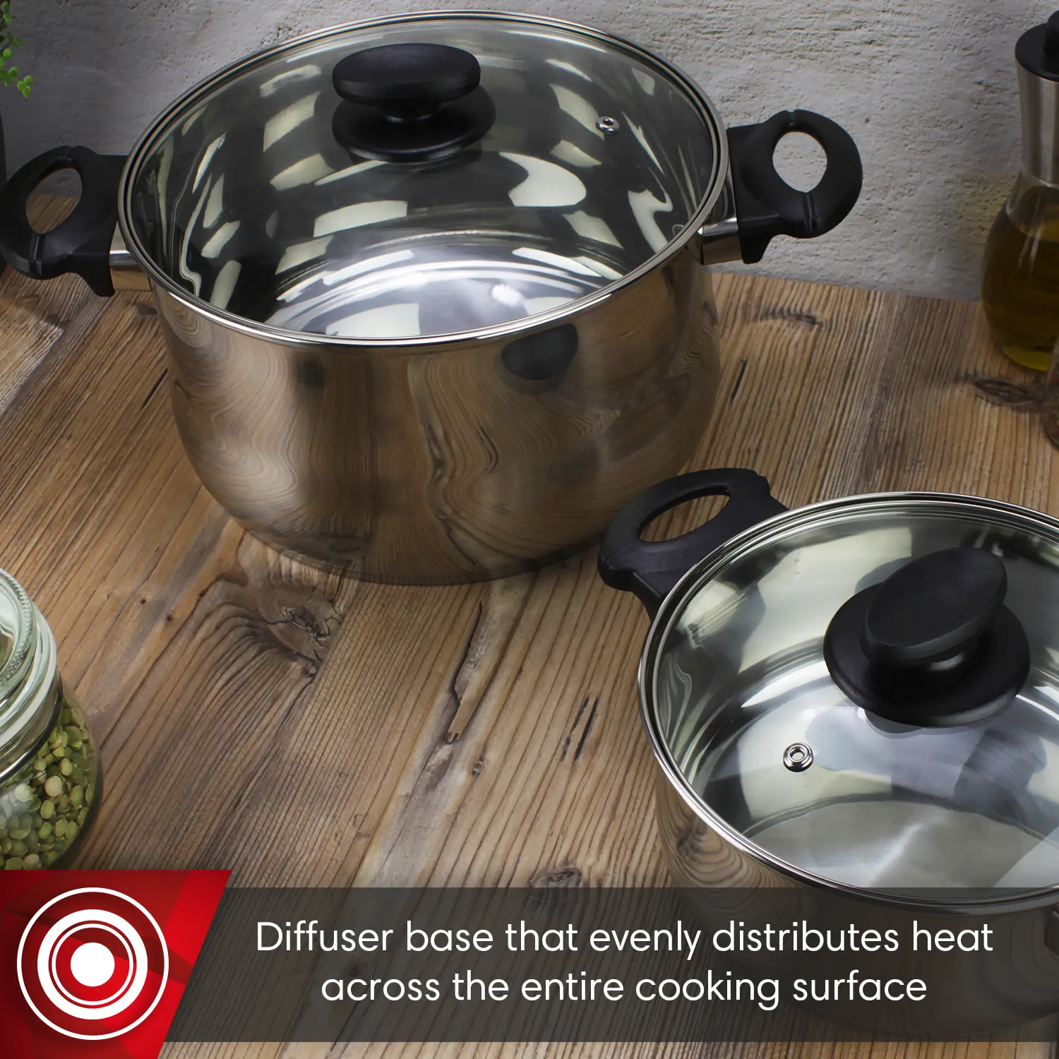 BATERÍA DE COCINA MAGEFESA DELISS ACERO INOXIDABLE 7 PIEZAS 5