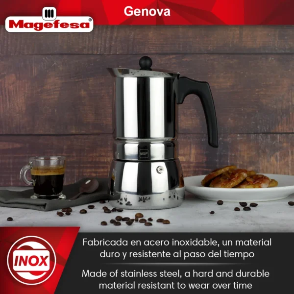 MAGEFESA+CAFETERA+GENOVA+ACERO+INOXIDABLE+INDUCCION 1
