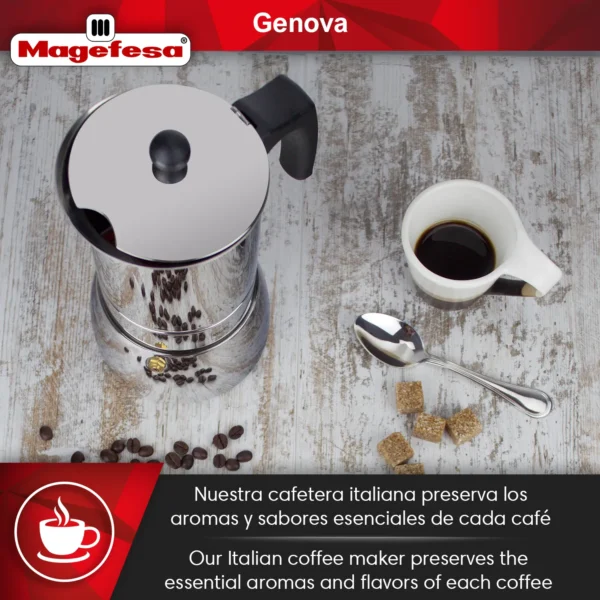 MAGEFESA+CAFETERA+GENOVA+ACERO+INOXIDABLE+INDUCCION