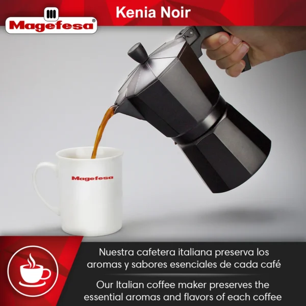 MAGEFESA+CAFETERA+KENIA+NOIR+ALUMINIO 3
