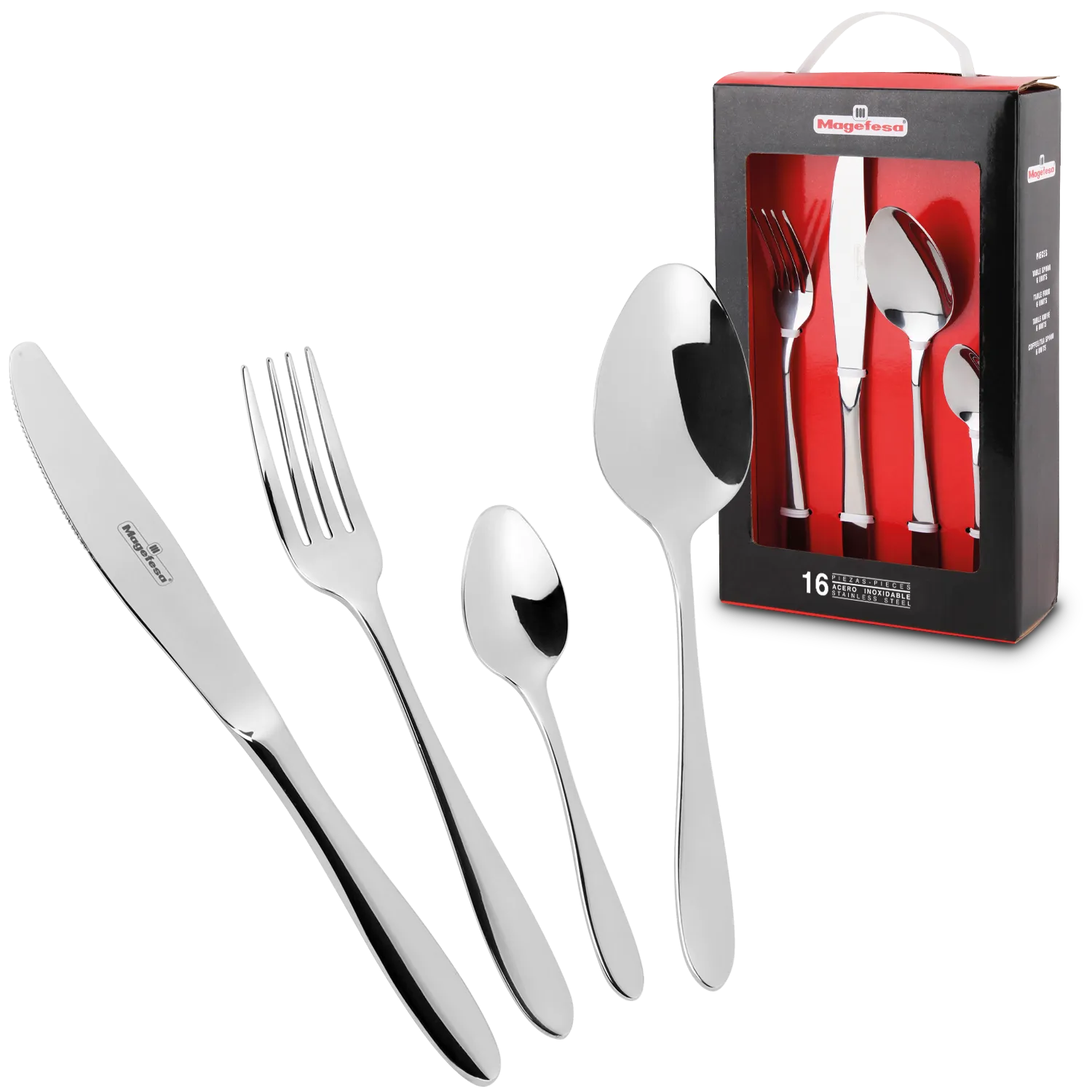 SET DE 24 CUBIERTOS MAGEFESA IRIA