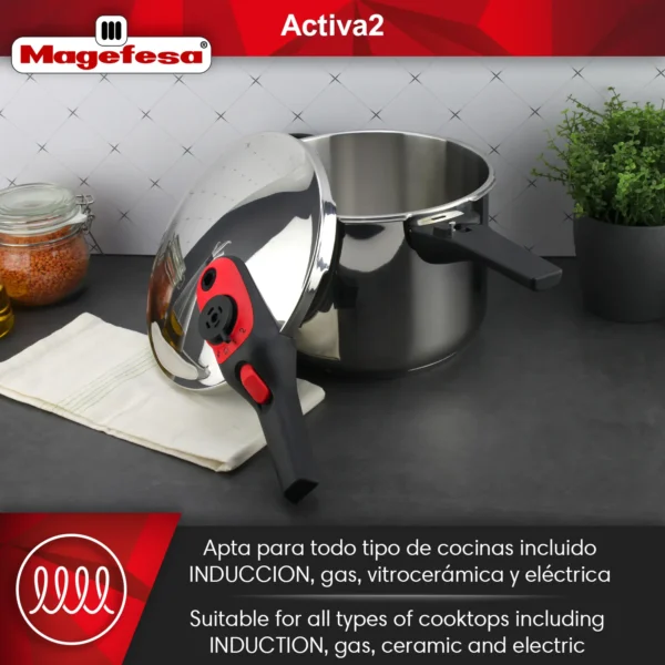 MAGEFESA+OLLA+EXPRESS+ACTIVA+RAPIDA+ACERO+INOXIDABLE 3