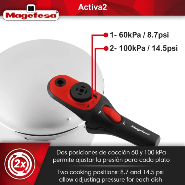 MAGEFESA+OLLA+EXPRESS+ACTIVA+RAPIDA+ACERO+INOXIDABLE 4