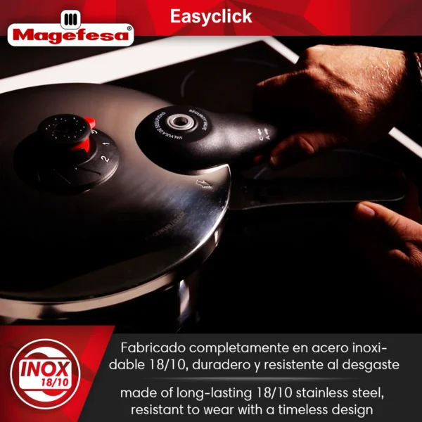 MAGEFESA+OLLA+EXPRESS+EASYCLICK+RAPIDA+ACERO+INOXIDABLE 2