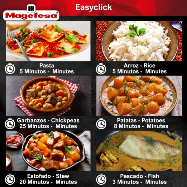 MAGEFESA+OLLA+EXPRESS+EASYCLICK+RAPIDA+ACERO+INOXIDABLE 7