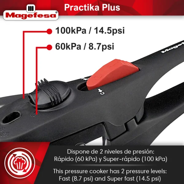 MAGEFESA+OLLA+EXPRESS+RAPIDA+PRACTIKA+PLUS+ACERO+INOXIDABLE 4