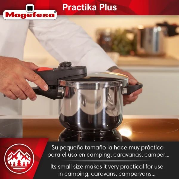 MAGEFESA+OLLA+EXPRESS+RAPIDA+PRACTIKA+PLUS+ACERO+INOXIDABLE 6