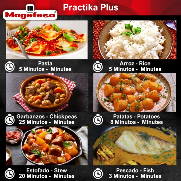 MAGEFESA+OLLA+EXPRESS+RAPIDA+PRACTIKA+PLUS+ACERO+INOXIDABLE 9