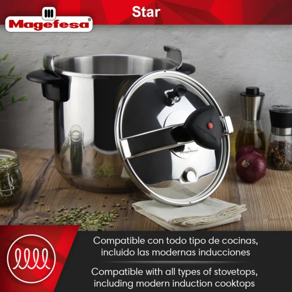 Compatible con inducción olla express magefesa star