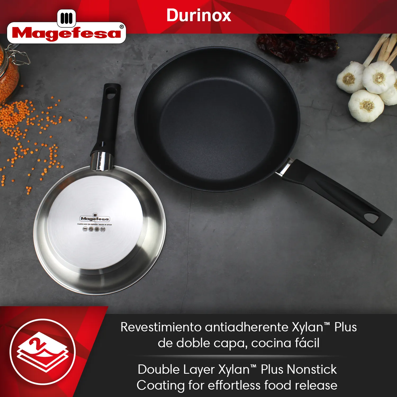 MAGEFESA+set+SARTENES+DURINOX+ACERO+INOXIDABLE