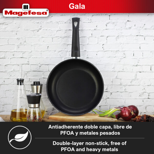 sarten profunda con antiadherente, de acero inoxidable, MAGEFESA DEEP GALAX