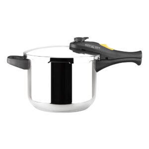 MAGEFESA Style Olla a presión Super rápida de fácil Uso, Acero Inoxidable 18/10, Apta para Todo Tipo de cocinas, Incluido inducción.
