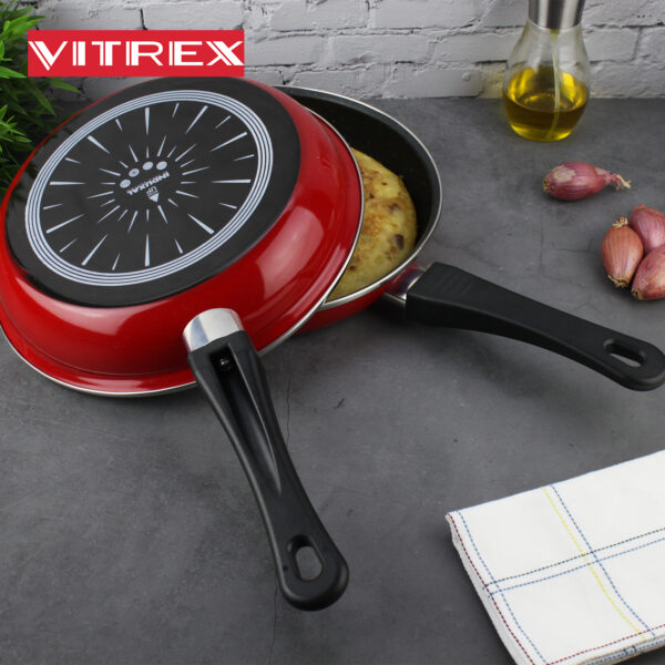 SARTEN DOBLE ROJA para tortillas VITREX MARSEILLE