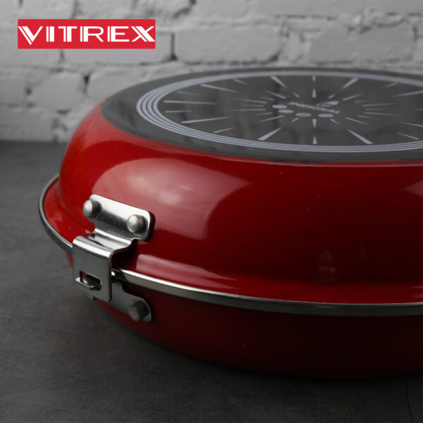 SARTEN DOBLE ROJA para tortillas VITREX MARSEILLE