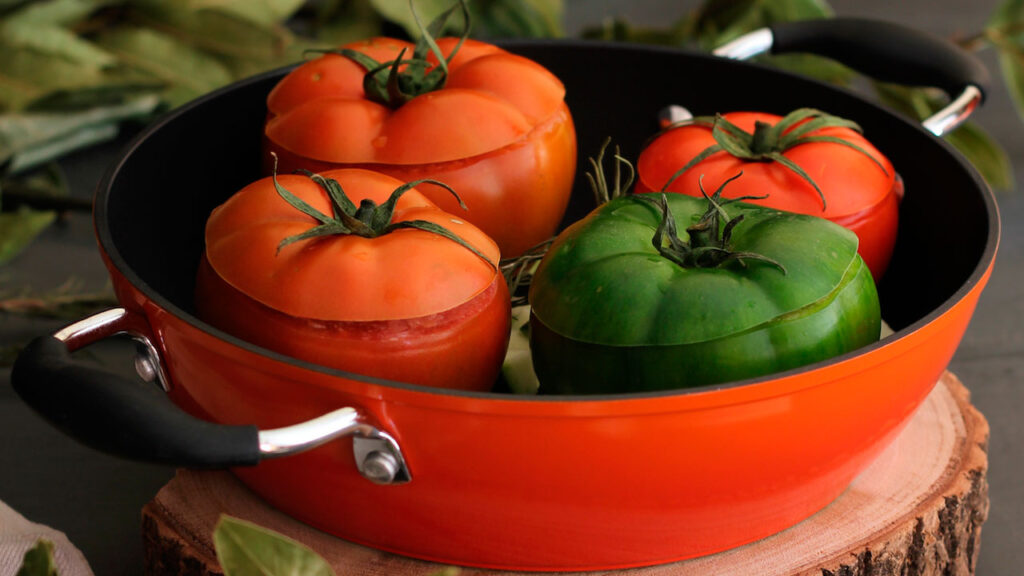 tomates al horno rellenos