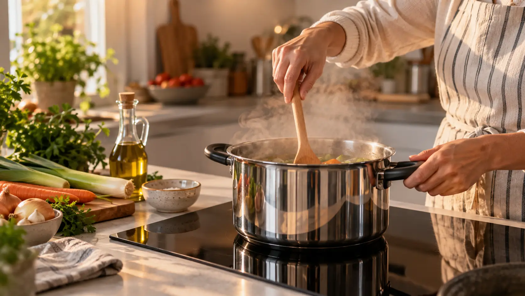 Batería de cocina de acero inoxidable Vitrex Max lista para usar en Menajeando